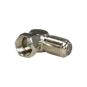 F-Type Right Angle Screw-on Plug Adapter F-Type Right Angle Screw-on Plug Adapter
